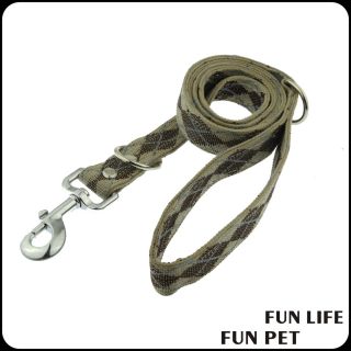 Strong natural canvas lead dog leash for walking running pet products