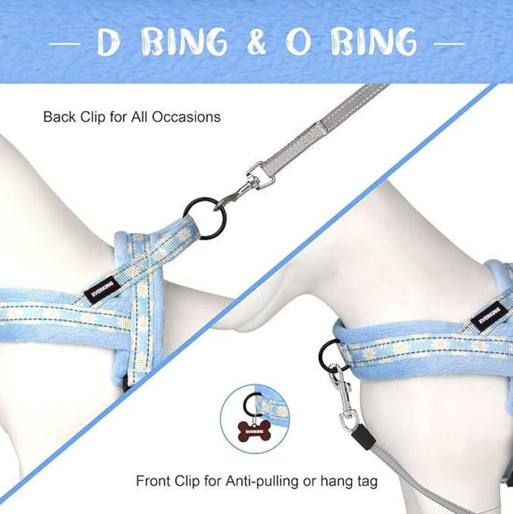 Saddle-style dog harness color options for small and medium pets