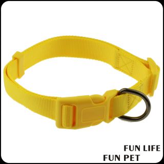 Custom Plain Nylon Dog Collars factory manufactuer pet accessaries  