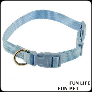 Strong thick Nylon dog collar with customized logo for dog cat pet