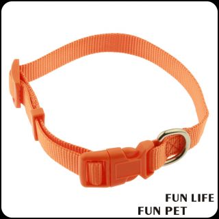 Wholesale Matching Pantone color Custom Plain Nylon Dog Collars