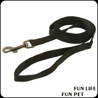 Black Stock color Nylon dog collar leash for pet with fast shipping