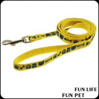 Customized Nylon with silk screen printing dog leash collar 