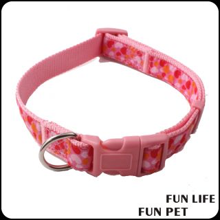 Factory made Customized design padded Dog collar and leash for pet 