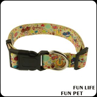 Fashionable customized sublimation dog collar and leash for pet