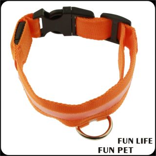 Fashionable Customized LED flashing light dog collar and leash
