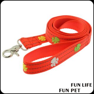 Foam printing strong polyester Nylon reflective collar and leash set
