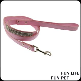 Rinestone Various styles factory directly pet leash collar strap