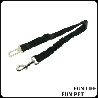 Adjustable Vehicle Nylon bungee Pet Car Seat Belt Safety Leash 