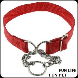 Strong Metal Chain polyester dog collar fashion dog collar chain