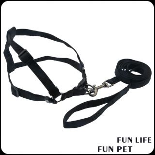 Adjustable polyester dog harness leash collar for cat dog pet