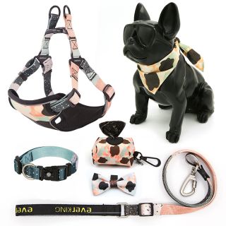 wholesale custom 7pcs/set dog Collar Leash Harness supplier in China