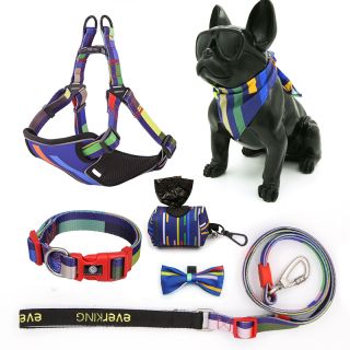 hot sale 6pcs/set pet products custom sublimation dog collar and leash