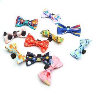 Polyester Puppy neck bow Cat Collars Adjustable Dog Collar Bow Ties