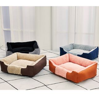 Washable modern soft pet bed for Medium Large Dogs rectangle cat beds