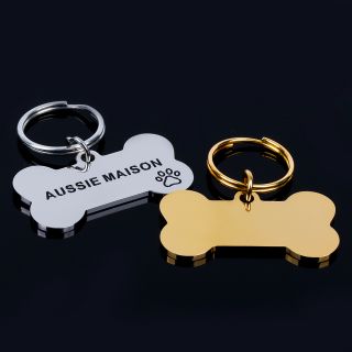 Wholesale manufacturer custom printed double-sided pet ID tags dog tag