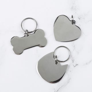 Cute shape custom laser name dog tag avoid lost pet ID tag supplier