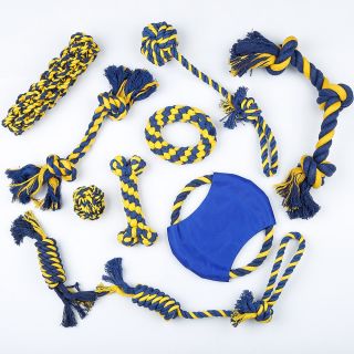 Durable Bite Dog Toy cotton rope dog Chew Toy  colorful Dog Toys 