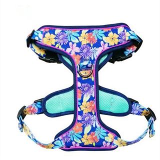 Polyester printing Reflective step in Custom Pet Dog Harness no pull