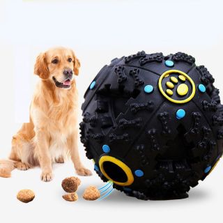Wholesale plastic Durable squeaky teeth clean squeaky dog toy ball