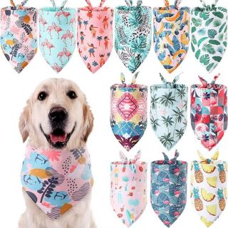 Wholesale Custom Cotton Polyester Sublimation Printed Dog Bandana Pattern Items Pet Scarf Wholesale 