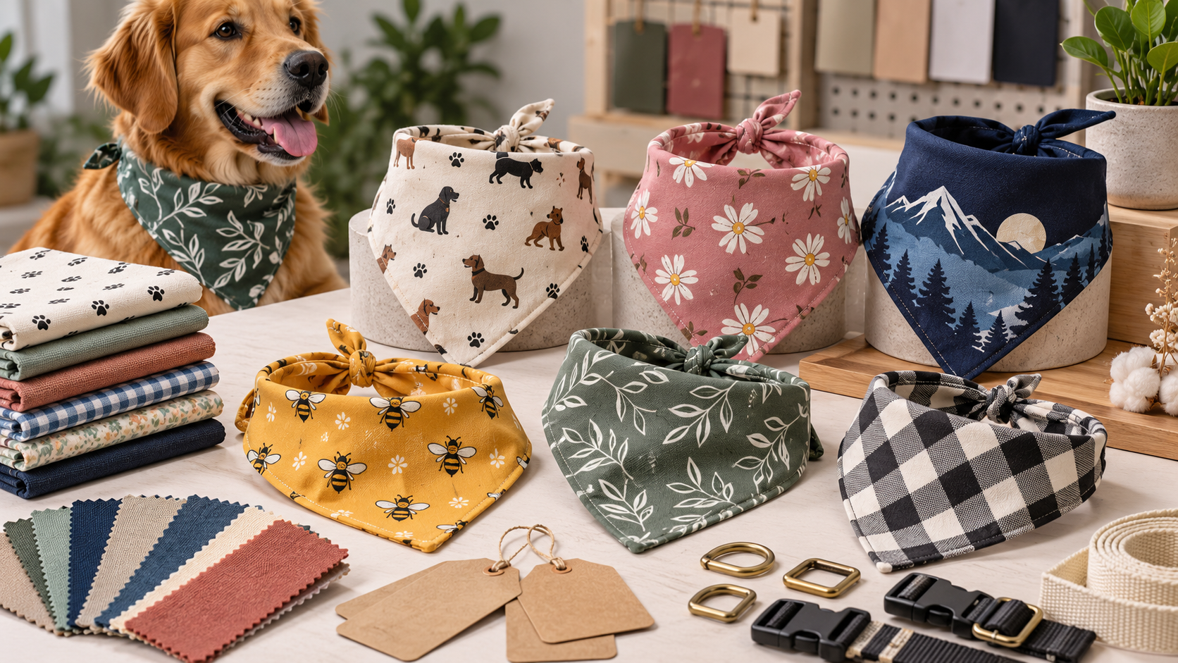 Custom Dog Bandanas: A B2B Guide to Fabrics, Printing and...