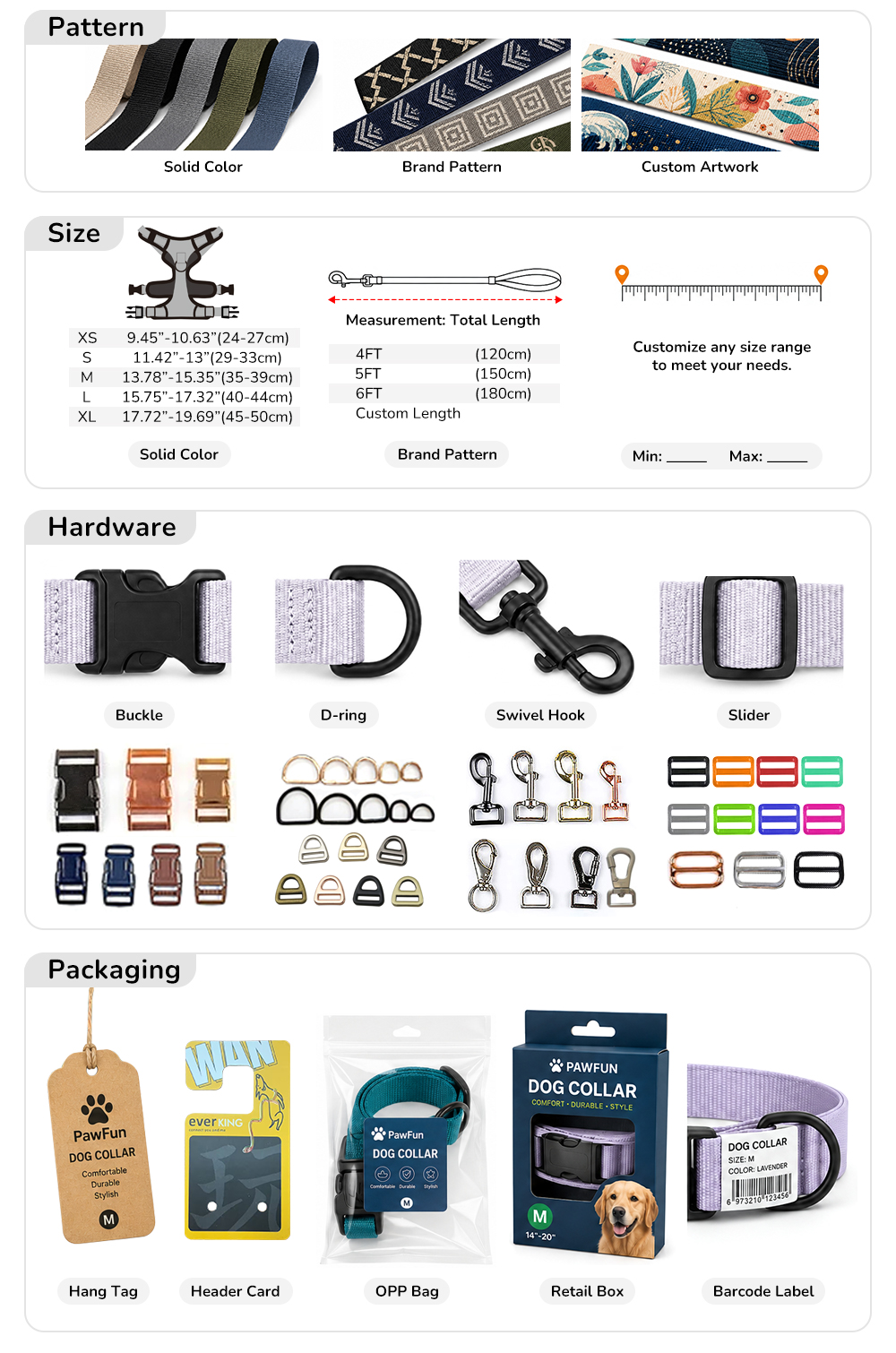 Custom logo and private label options for Christmas pet accessory sets