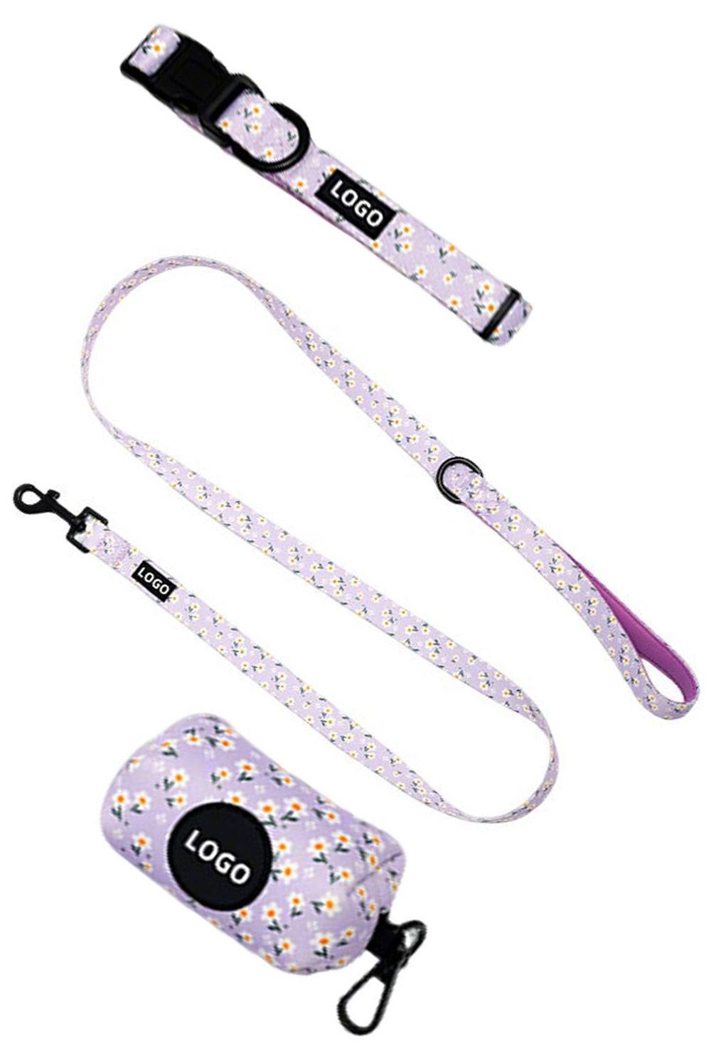 Adjustable custom pattern dog harness sizing and fit details