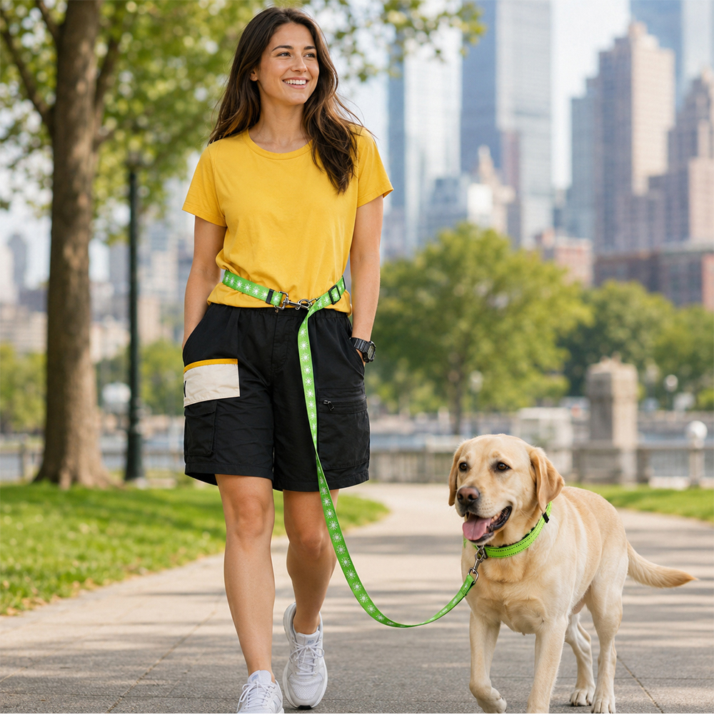Multi-functional double dog leash product overview